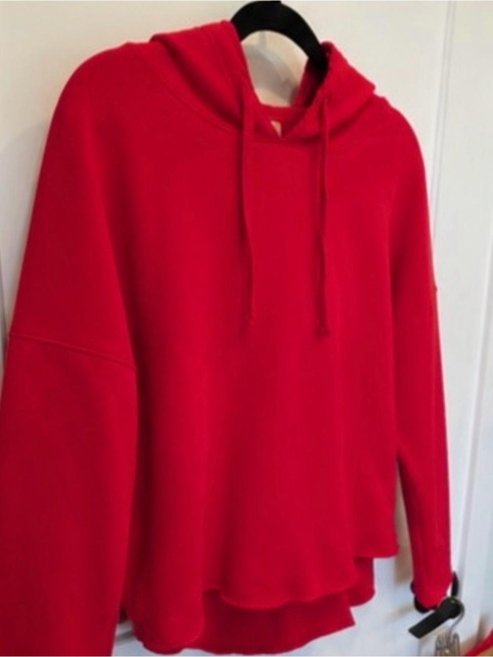 Mono b, Women's long sleeve Hoodie, in red in a medium. Washed but never worn.